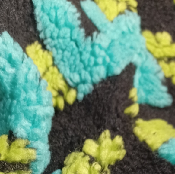 Letter Print Fuzzy Bucket Hat Color Block Plush Hat - Picture 5 of 7